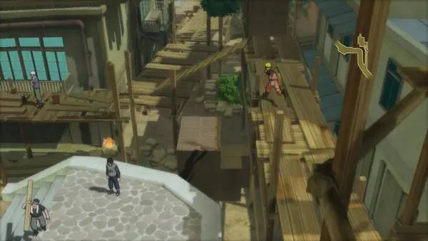 Персонаж NARUTO SHIPPUDEN Ultimate Ninja STORM 3 Full Burst HD в процессе выполнения задания
