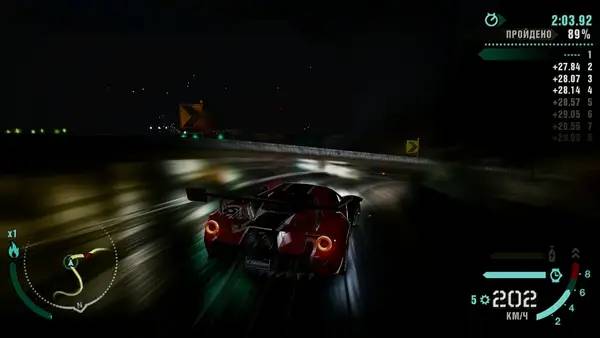 Персонаж Need For Speed Carbon - Remastered в процессе выполнения задания