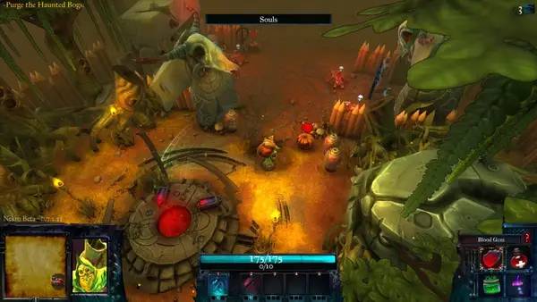 Персонаж Nekro в процессе выполнения задания