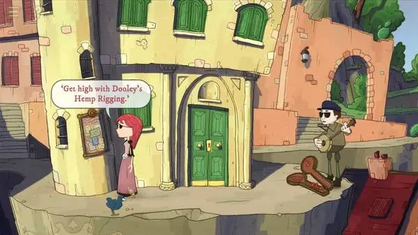 Персонаж Nelly Cootalot The Fowl Fleet в процессе выполнения задания