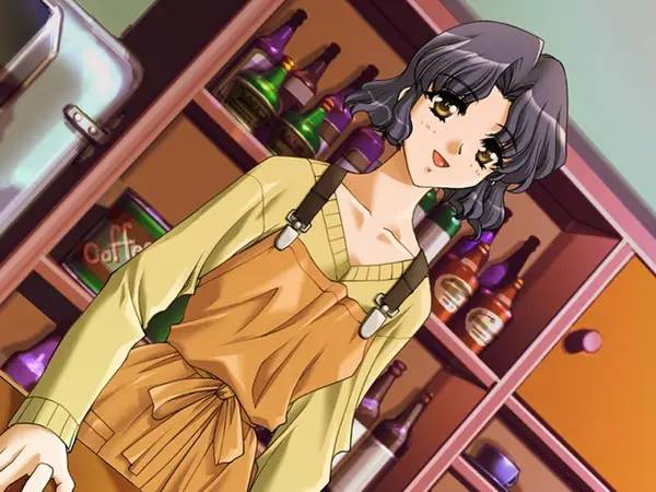 Персонаж Never7 the end of infinity в процессе выполнения задания