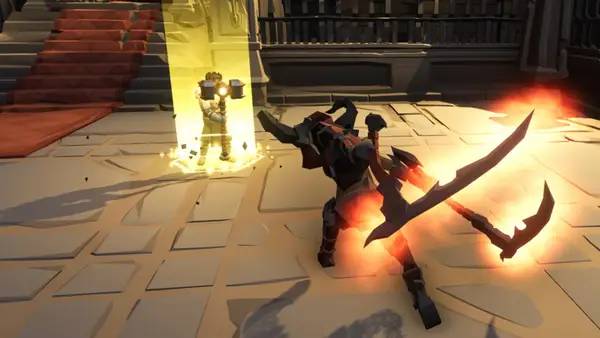 Персонаж Never Return в процессе выполнения задания