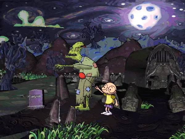 Персонаж Nightmare Ned в процессе выполнения задания