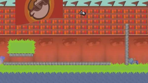 Персонаж No Time To Explain Remastered в процессе выполнения задания