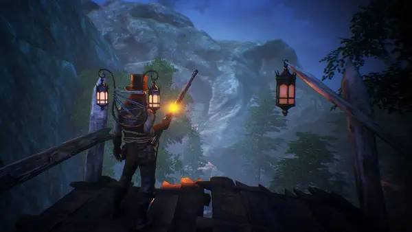 Персонаж Nocturnal Hunt в процессе выполнения задания