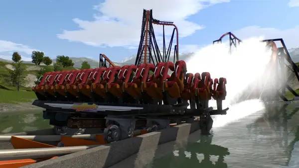 Персонаж NoLimits 2 Roller Coaster Simulation в процессе выполнения задания