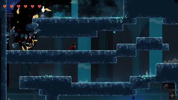 Персонаж Noreya The Gold Project в процессе выполнения задания