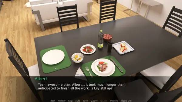 Персонаж NTR Dream в процессе выполнения задания