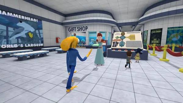 Персонаж Octodad Dadliest Catch в процессе выполнения задания