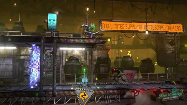 Персонаж Oddworld New 'n' Tasty в процессе выполнения задания