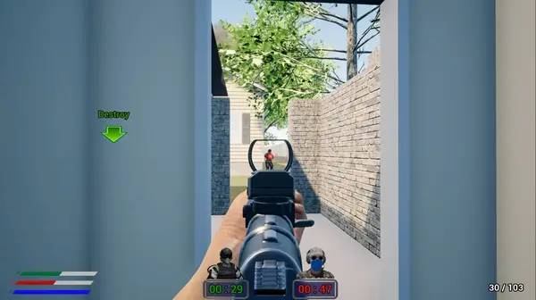 Персонаж One against the wind в процессе выполнения задания