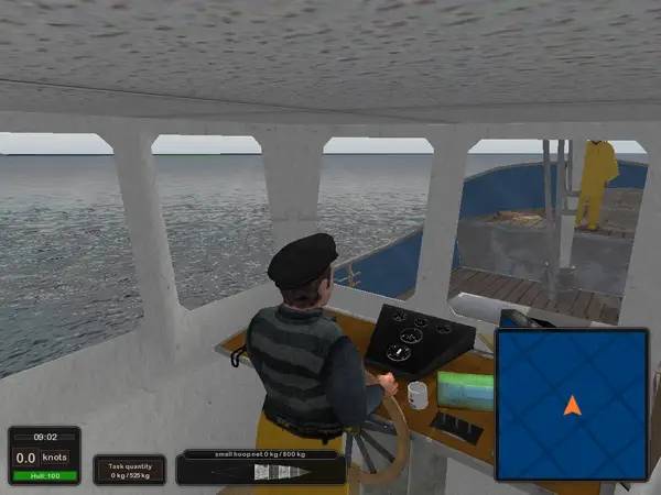 Персонаж Open Sea Fishing The Simulation в процессе выполнения задания