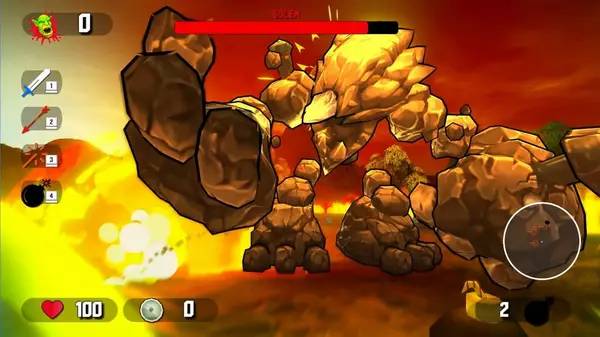 Персонаж Orc Raid в процессе выполнения задания