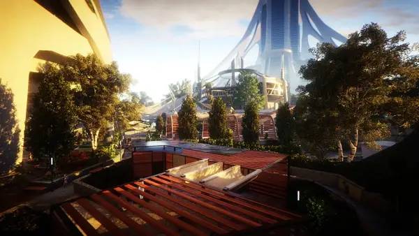 Персонаж P.A.M.E.L.A. в процессе выполнения задания