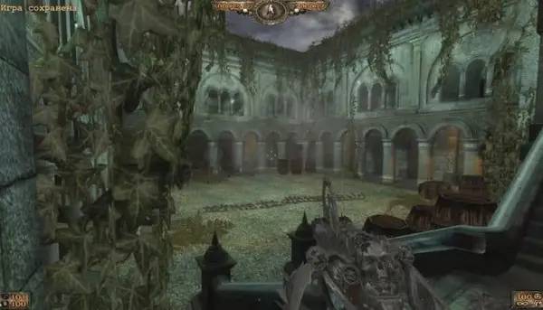 Персонаж Painkiller NecroGenesys в процессе выполнения задания