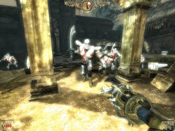 Персонаж Painkiller Recurring Evil в процессе выполнения задания