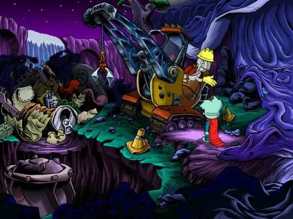 Персонаж Pajama Sam 4  Life Is Rough When You Lose Your Stuff! в процессе выполнения задания