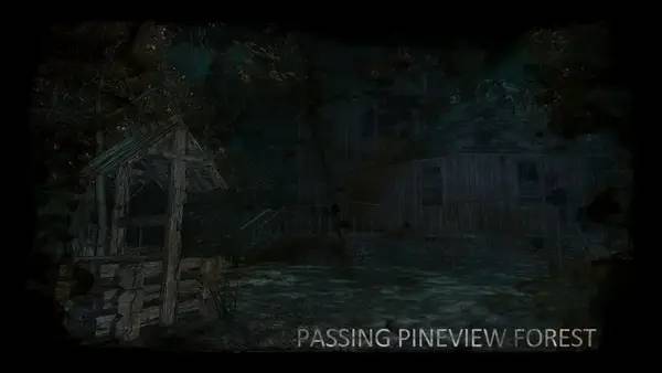 Персонаж Passing Pineview Forest в процессе выполнения задания
