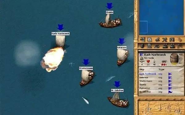 Персонаж Patrician 2 Quest for Power в процессе выполнения задания