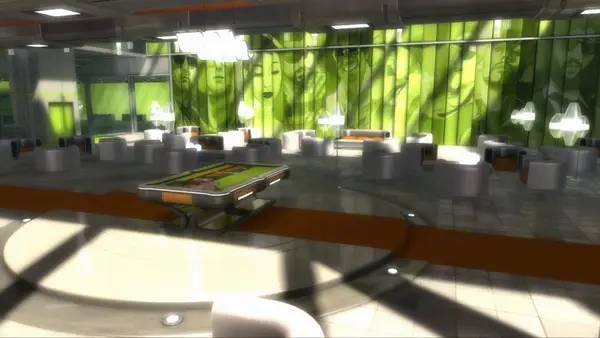 Персонаж Pool Nation в процессе выполнения задания