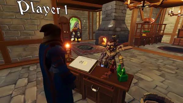 Персонаж Potion Shop Simulator в процессе выполнения задания