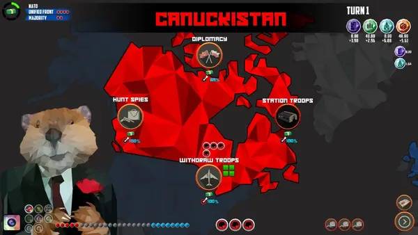 Персонаж Precipice в процессе выполнения задания