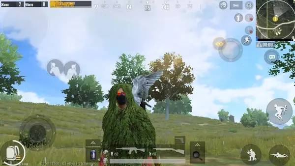 Персонаж PUBG Mobile в процессе выполнения задания