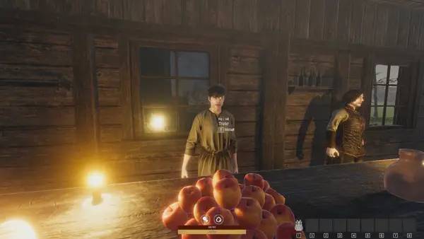 Персонаж QUESTSCAPE Survival в процессе выполнения задания