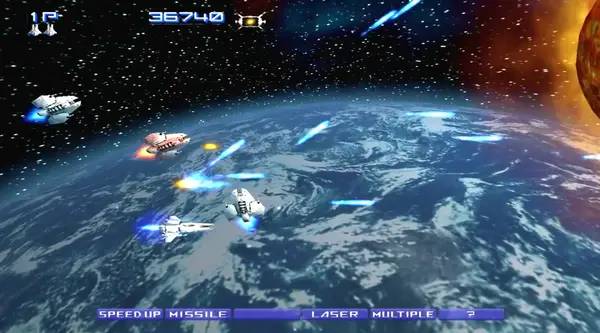 Персонаж R-Type Final в процессе выполнения задания