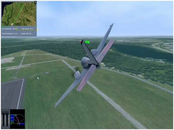 Персонаж Ready for Take off A320 Simulator в процессе выполнения задания