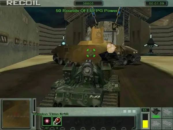 Персонаж Recoil в процессе выполнения задания