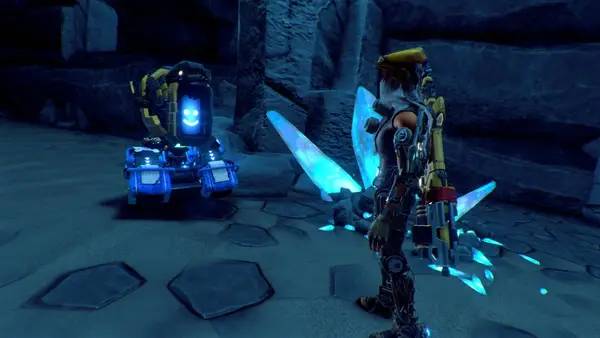 Персонаж ReCore Definitive Edition в процессе выполнения задания