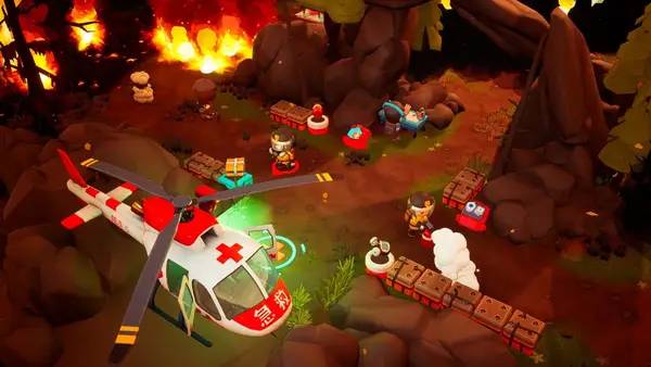 Персонаж Rescue Party Live! в процессе выполнения задания