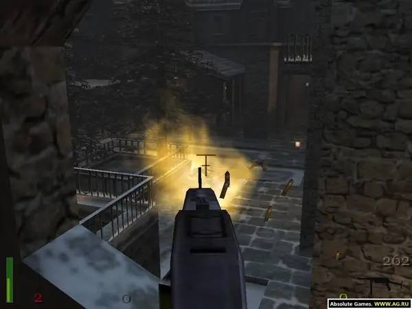 Персонаж Return to Castle Wolfenstein Operation Trondheim 3 Iron Cross в процессе выполнения задания