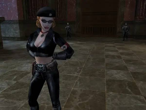 Персонаж Return to Castle Wolfenstein в процессе выполнения задания