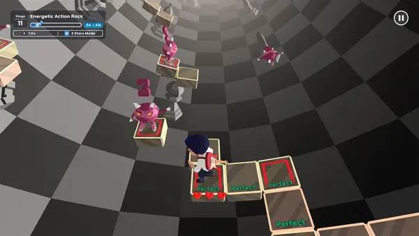 Персонаж Rhythm Stones в процессе выполнения задания