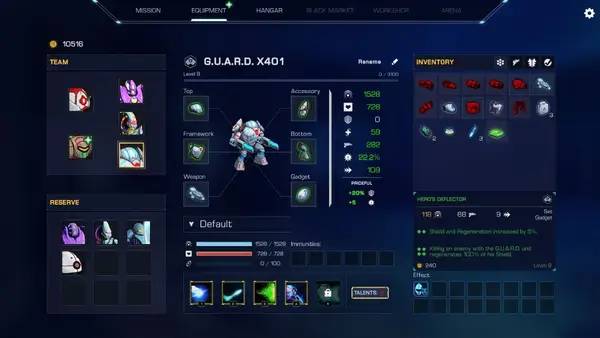 Персонаж Robothorium Cyberpunk Dungeon Crawler в процессе выполнения задания