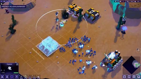 Персонаж Rogue Command в процессе выполнения задания