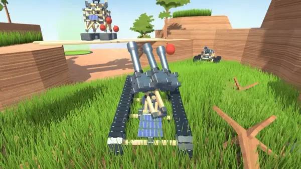 Персонаж Rover Builder в процессе выполнения задания