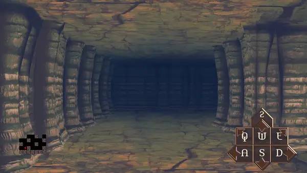 Персонаж Sakura Dungeon в процессе выполнения задания