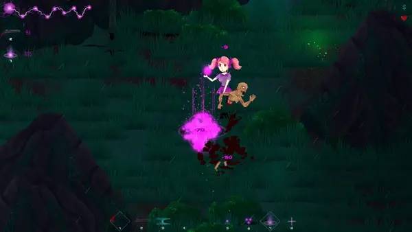 Персонаж School of the Dead Anastasia в процессе выполнения задания