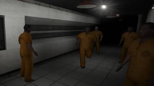 Персонаж SCP Containment Breach Multiplayer в процессе выполнения задания