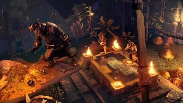 Персонаж Sea of Thieves в процессе выполнения задания