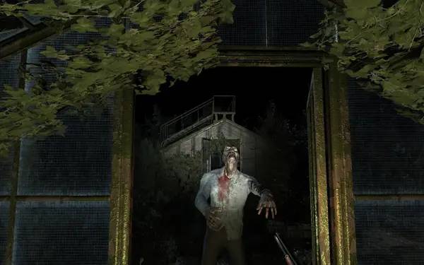 Персонаж Secret of Harrow Manor в процессе выполнения задания