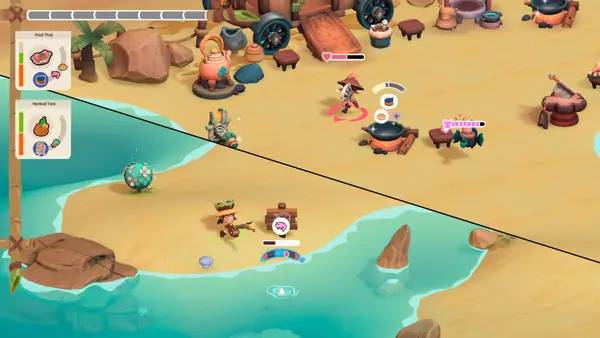 Персонаж SEDAP! A Culinary Adventure в процессе выполнения задания