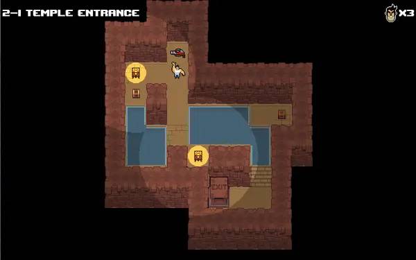 Персонаж Serious Sam The Random Encounter в процессе выполнения задания