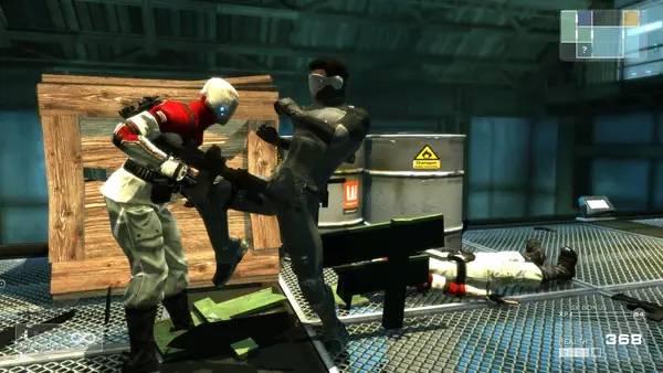 Персонаж Shadow Complex Remastered в процессе выполнения задания