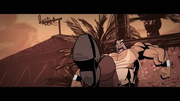 Персонаж Shank в процессе выполнения задания