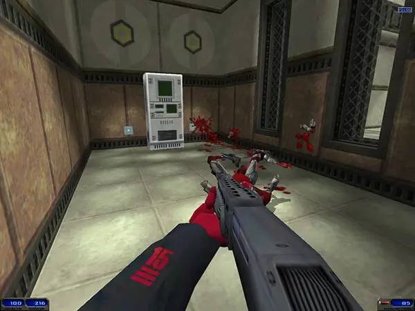 Персонаж Shogo Mobile Armor Division в процессе выполнения задания