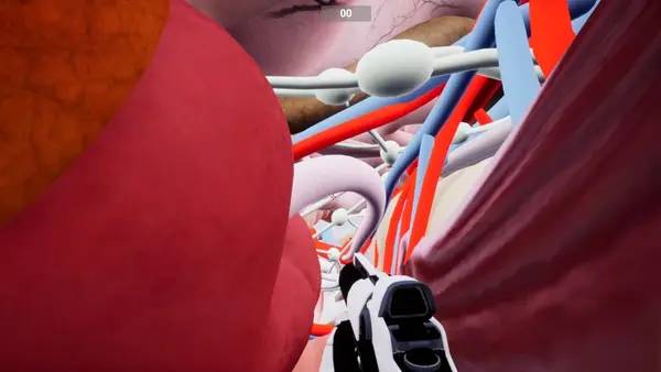 Персонаж Shot the Body в процессе выполнения задания